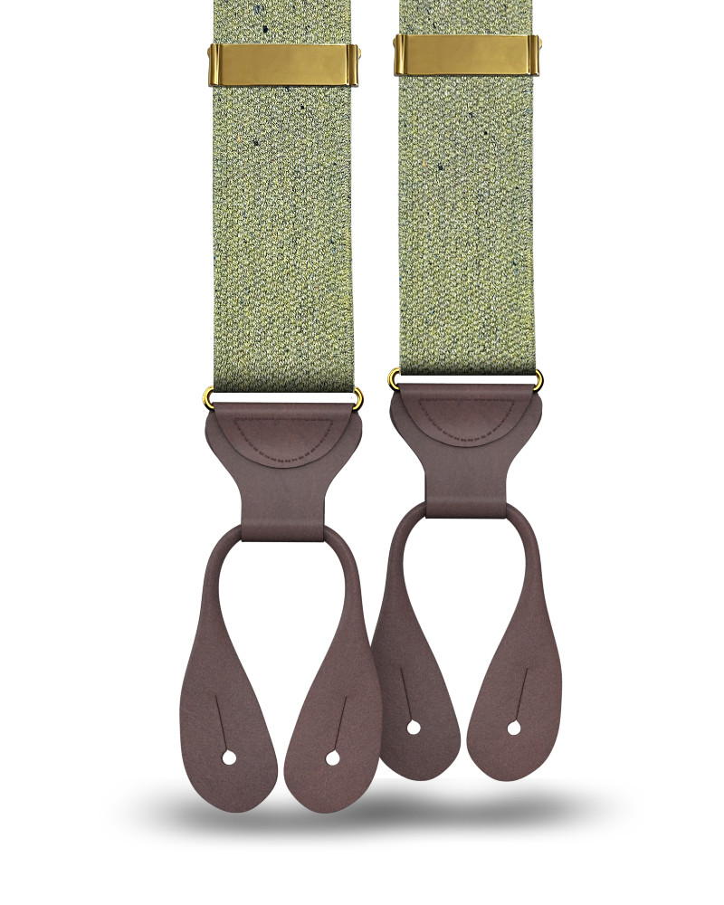 Harlem - Sage Recycled Yarn Suspenders - KK & Jay Supply Co.
