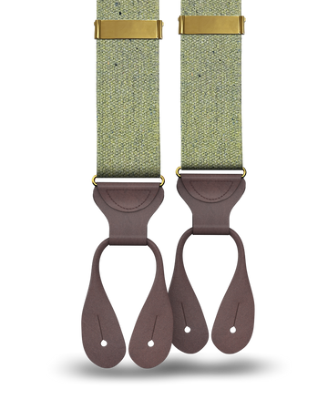 Harlem - Sage Recycled Yarn Suspenders - KK & Jay Supply Co.