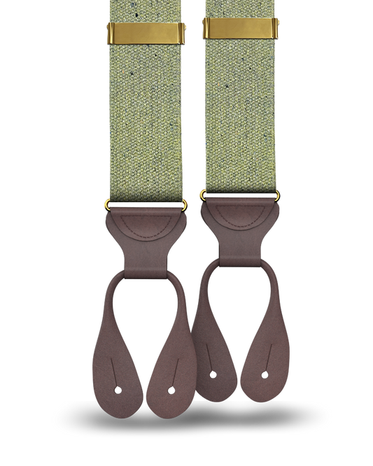 Harlem - Sage Recycled Yarn Suspenders - KK & Jay Supply Co.