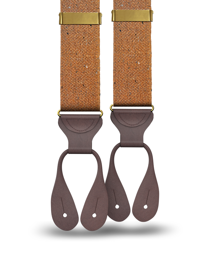 Harlem - Ochre Recycled Yarn Suspenders - KK & Jay Supply Co.