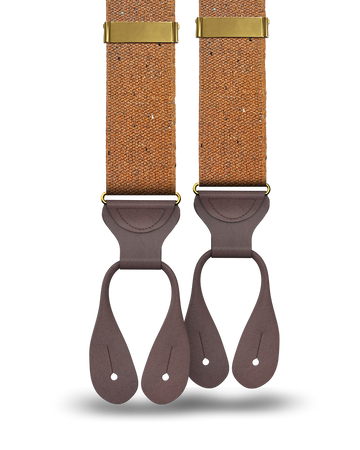 Harlem - Ochre Recycled Yarn Suspenders - KK & Jay Supply Co.