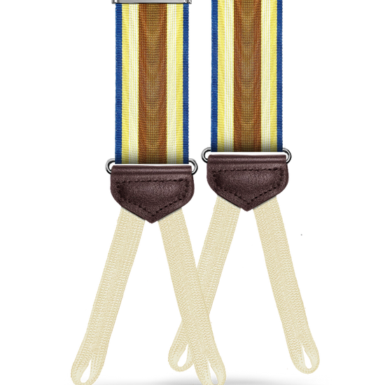 Vintage Franklin Moire Stripe Suspenders - KK & Jay Supply Co.