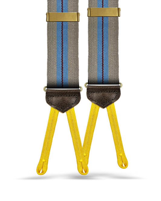 Getty Cotton Stripe Suspender - KK & Jay Supply Co.