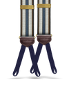 Glenbrook Brown Stripe Suspenders - KK & Jay Supply Co.