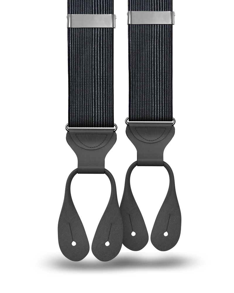 Glenwood Black Silk Suspenders - KK & Jay Supply Co.