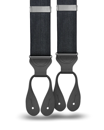 Glenwood Black Silk Suspenders - KK & Jay Supply Co.