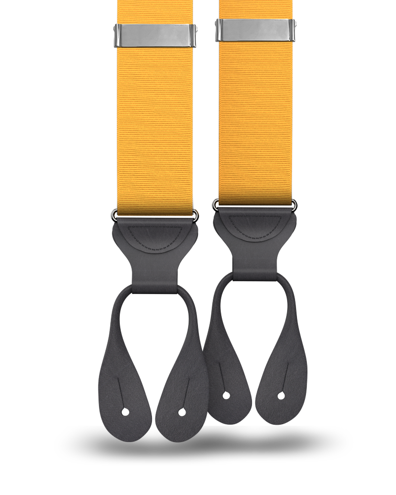 Gold Grosgrain Suspenders - KK & Jay Supply Co.