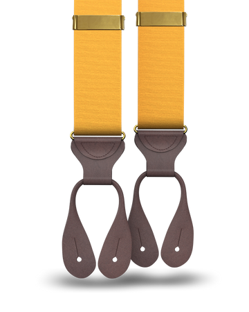 Gold Grosgrain Suspenders - KK & Jay Supply Co.
