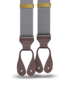 Grey Grosgrain Suspenders - KK & Jay Supply Co.
