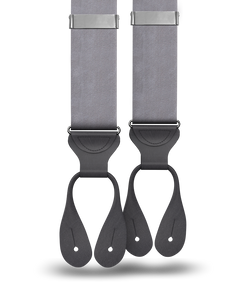 Grey Silk Suspenders