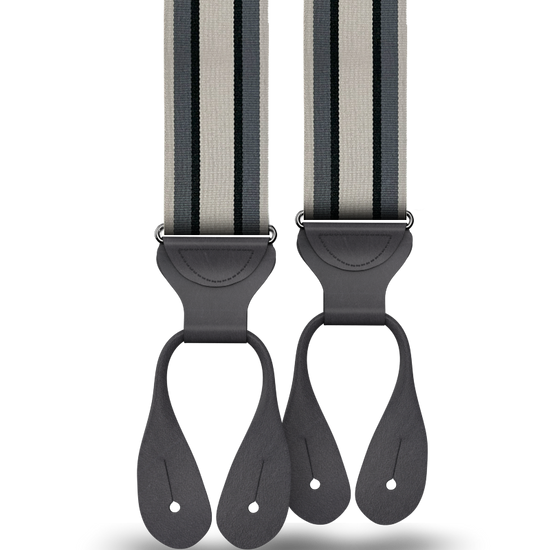 Greystone Stripe Suspenders - KK & Jay Supply Co.