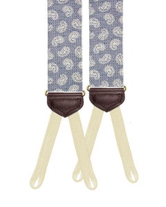 Limited Edition<br>Grosvenor Silk Suspenders - Navy - KK & Jay Supply Co.