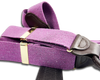 Harlem Recycled Yarn Suspenders - Purple - KK & Jay Supply Co.
