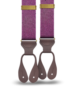 Harlem Recycled Yarn Suspenders - Purple