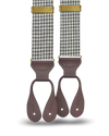 Harrington Houndstooth Grey Wool Suspenders - KK & Jay Supply Co.
