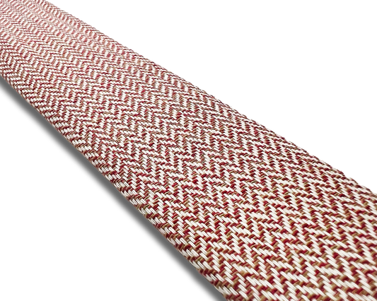 Holbrook Herringbone Wool Suspenders - Maroon - KK & Jay Supply Co.