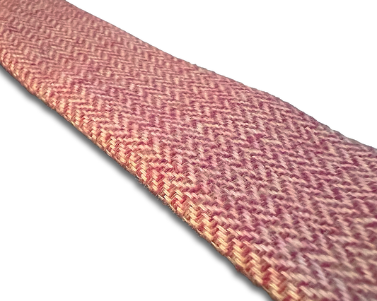 Holbrook Herringbone Wool Suspenders - Maroon