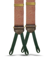 Holbrook Herringbone Wool Suspenders - Maroon