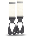 Ivory Grosgrain Suspenders - KK & Jay Supply Co.