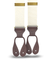 Ivory Grosgrain Suspenders - KK & Jay Supply Co.
