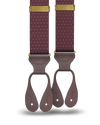 Jackson Dot Maroon Suspenders - KK & Jay Supply Co.