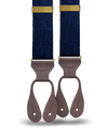 Jost Woven Wool Suspenders - Navy - KK & Jay Supply Co.