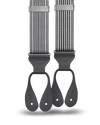 Kingsbridge Black Stripe Suspenders - KK & Jay Supply Co.