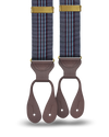 Kingsbridge Plum Vintage Stripe Suspenders - KK & Jay Supply Co.
