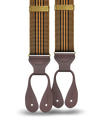 Kingsbridge Vintage Stripe Suspenders - Tan - KK & Jay Supply Co.