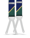 Knickerbocker Silk Suspenders - Green/Navy
