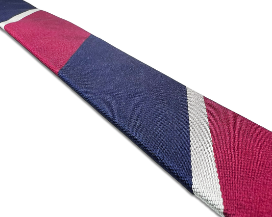 Knickerbocker Silk Suspenders - Maroon/Navy