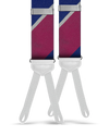 Knickerbocker Silk Suspenders - Maroon/Navy