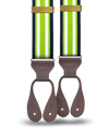 Lakeside Green Stripe Suspenders - KK & Jay Supply Co.