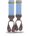Light Blue Grosgrain Suspenders - KK & Jay Supply Co.