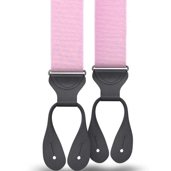 Light Pink Grosgrain Suspenders - KK & Jay Supply Co.