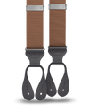 Light Brown Grosgrain Suspenders - KK & Jay Supply Co.
