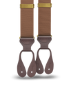 Light Brown Grosgrain Suspenders - KK & Jay Supply Co.