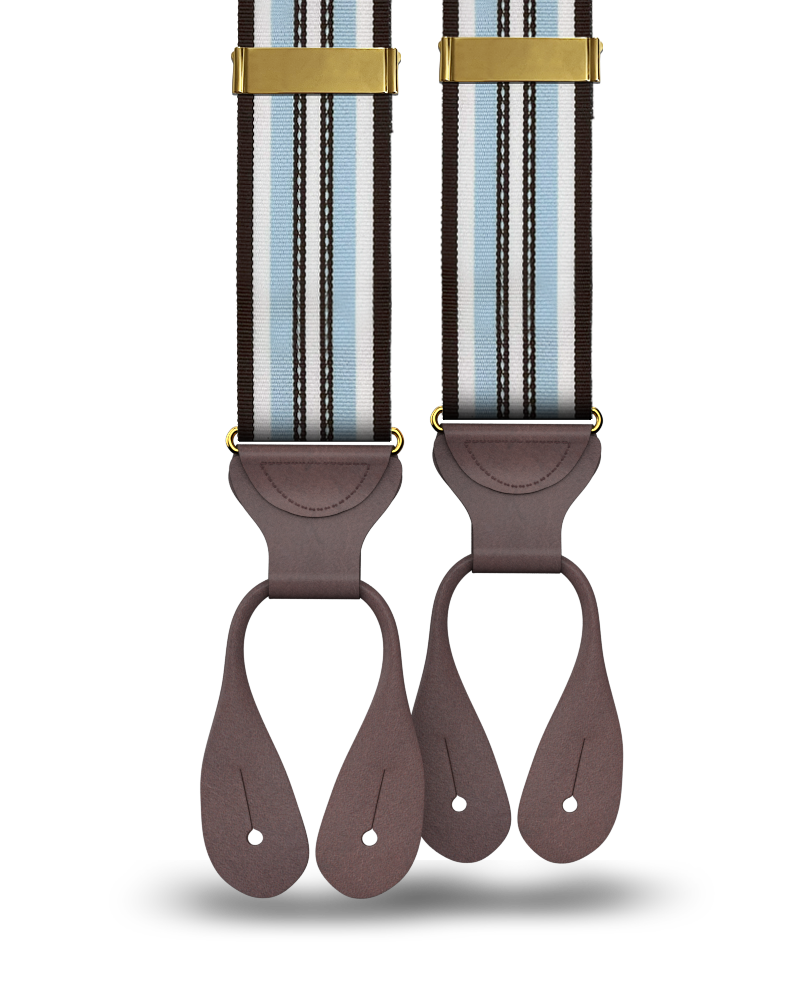 Ludlow Striped Suspenders - KK & Jay Supply Co.