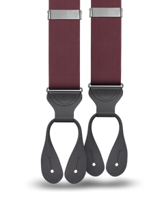 Maroon Silk Suspenders