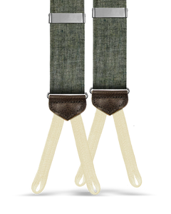 Meadowbrook Cotton Suspenders - Olive