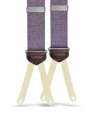Myrtle Chambray Suspenders - Mauve - KK & Jay Supply Co.