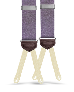 Myrtle Chambray Suspenders - Mauve