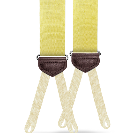 Myrtle Chambray Suspenders - Yellow - KK & Jay Supply Co.
