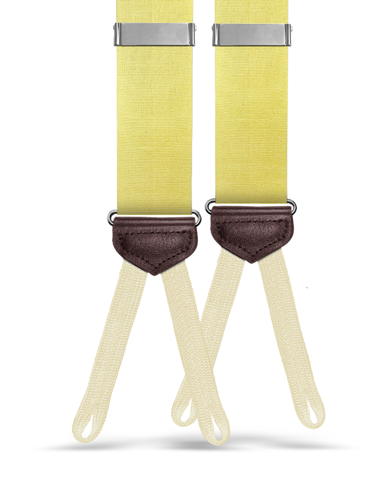 Myrtle Chambray Suspenders - Yellow - KK & Jay Supply Co.