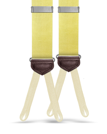 Myrtle Chambray Suspenders - Yellow - KK & Jay Supply Co.