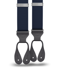 Navy Grosgrain Suspenders