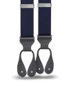 Navy Silk Suspenders - KK & Jay Supply Co.