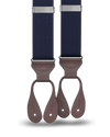 Navy Silk Suspenders - KK & Jay Supply Co.