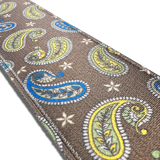 Nepperhan Paisley Suspenders - Brown - KK & Jay Supply Co.