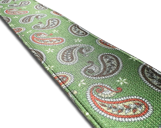Nepperhan Paisley Suspenders - Green